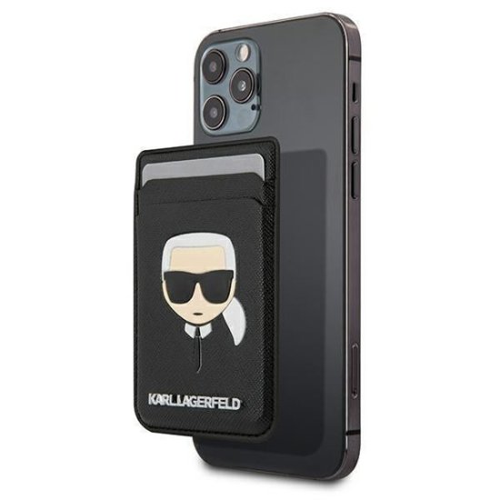 Karl Lagerfeld Wallet Card Slot MagSafe Θήκη Καρτών Karl`s Head